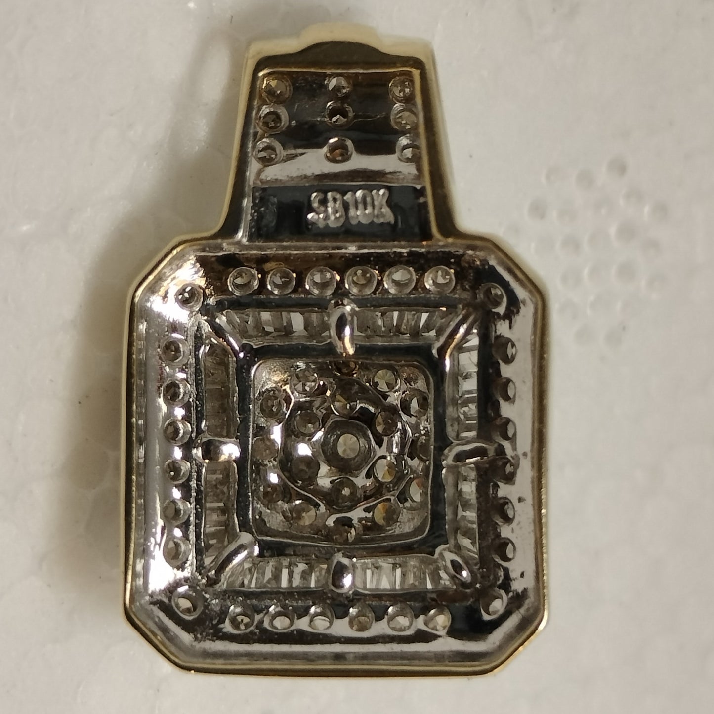 10k Gold Diamond Slide Pendant