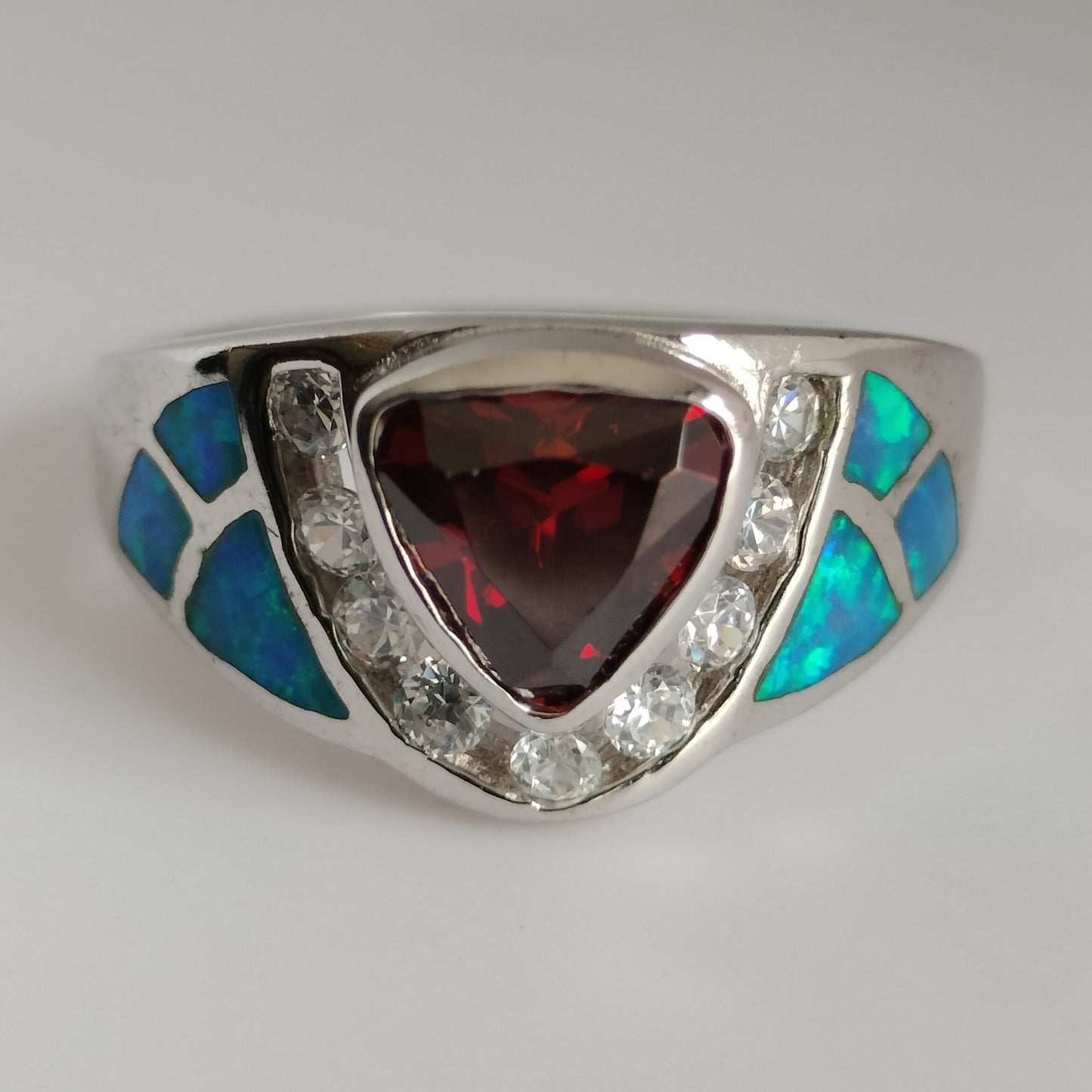 Sterling Silver Multi Stone Ring