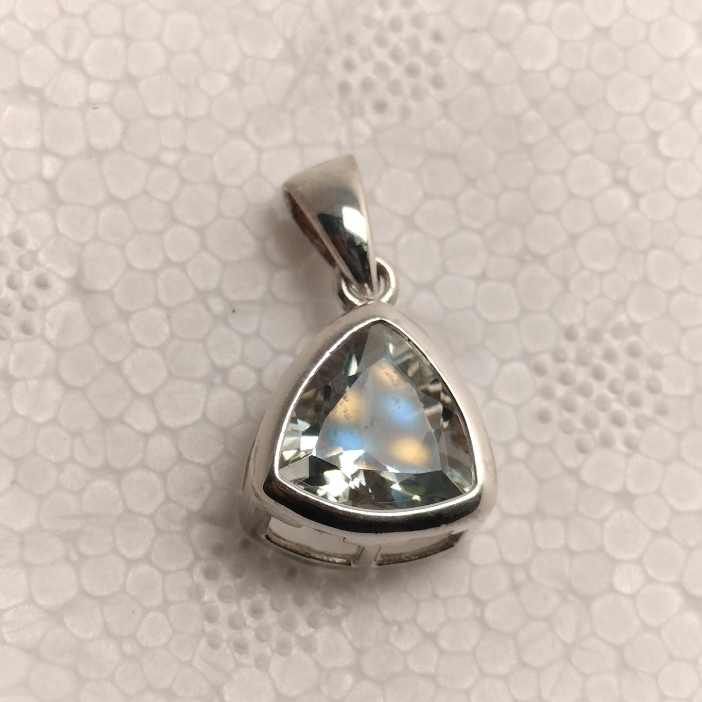 Sterling Silver Praisolite Pendant