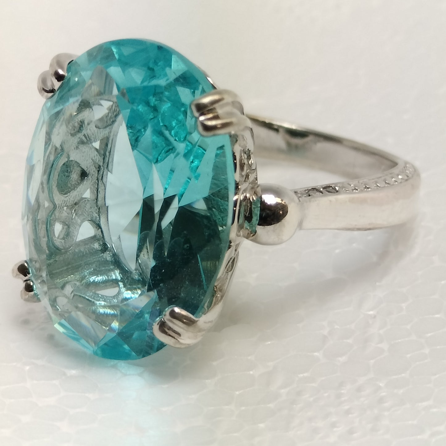 Sterling Silver Topaz Ring