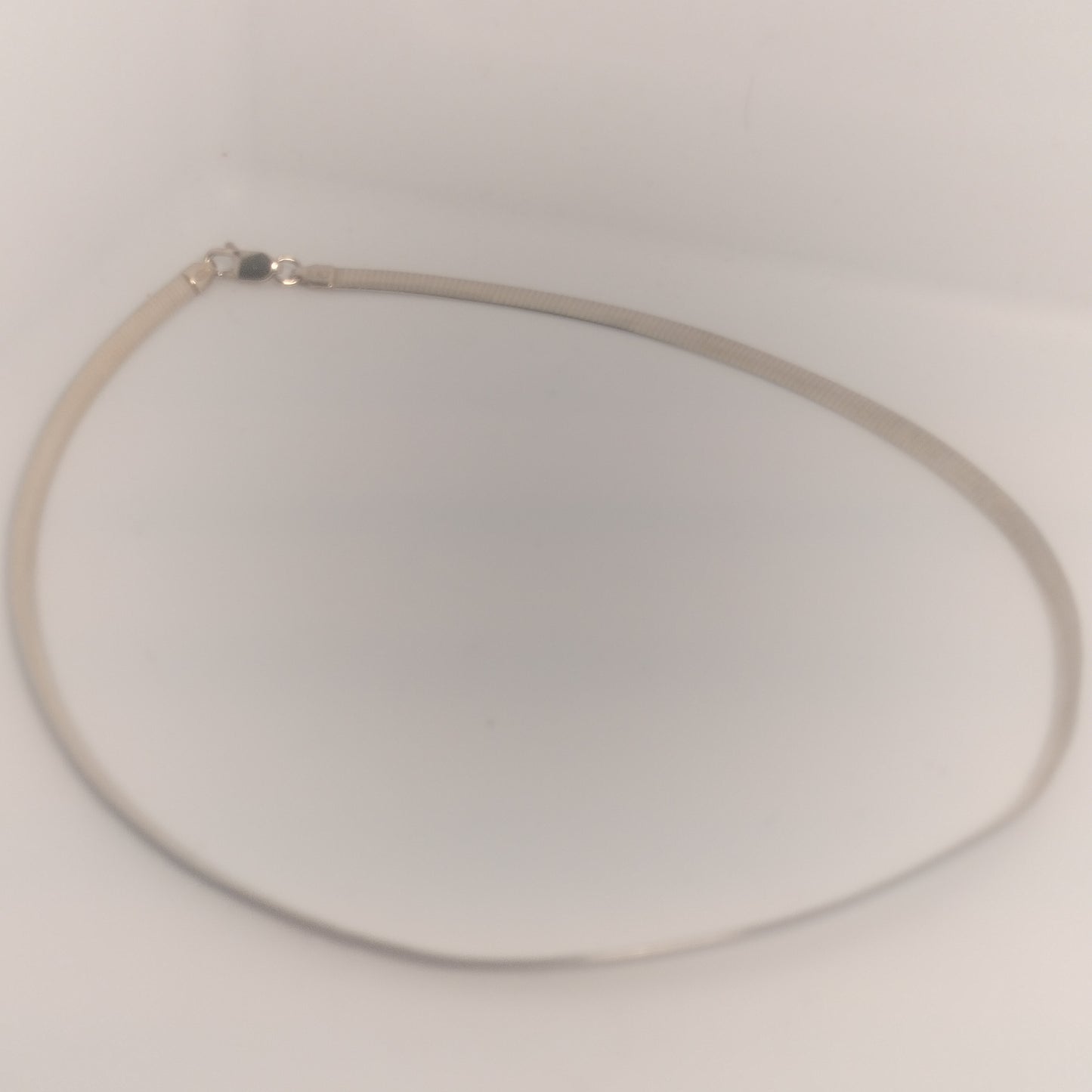 Sterling Silver Gold Plated Reversible Omega Necklace