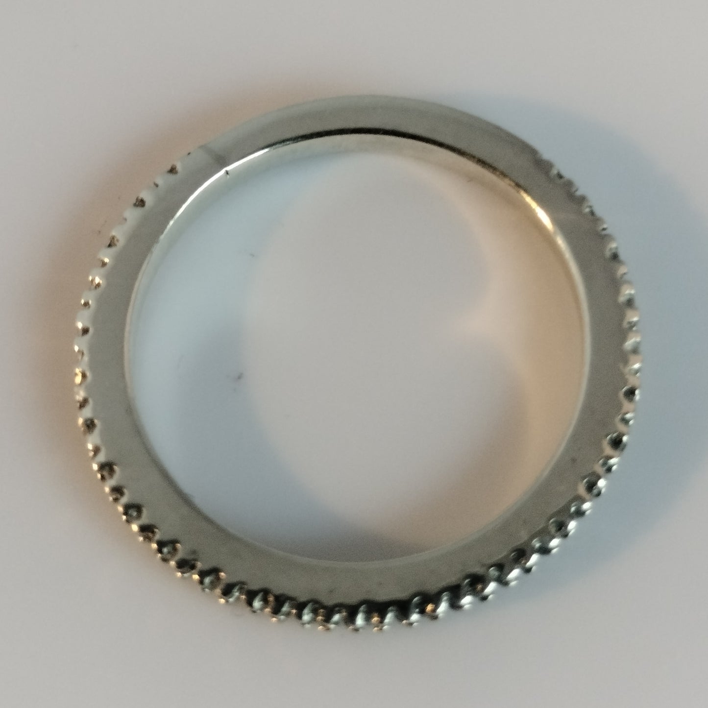 Sterling Silver Diamond Band