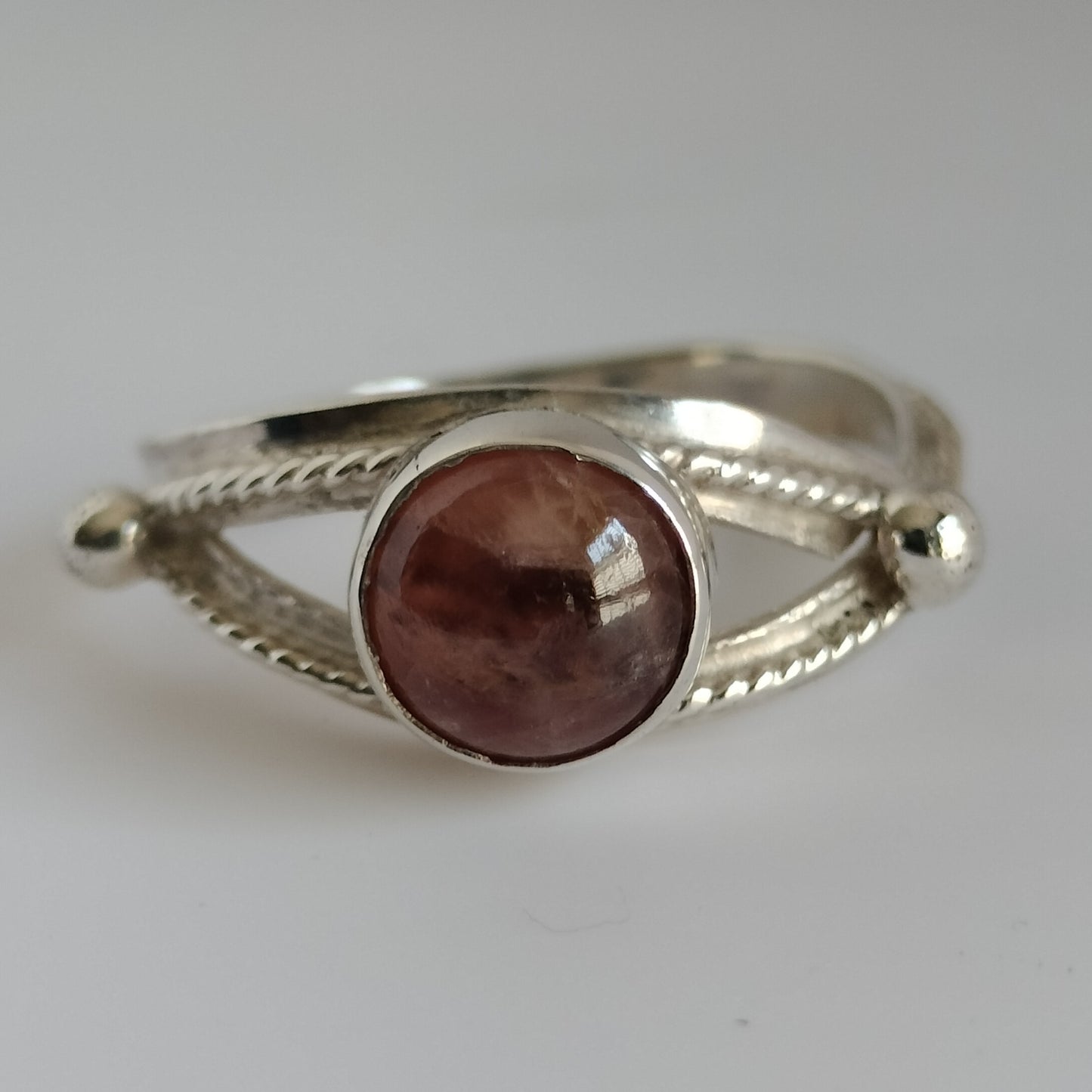 Sterling Silver Sunstone Ring
