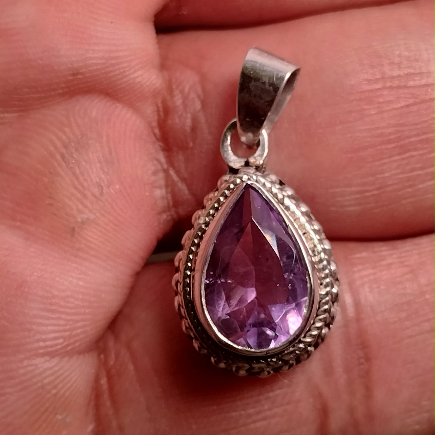 Sterling Silver Amethyst Pendant