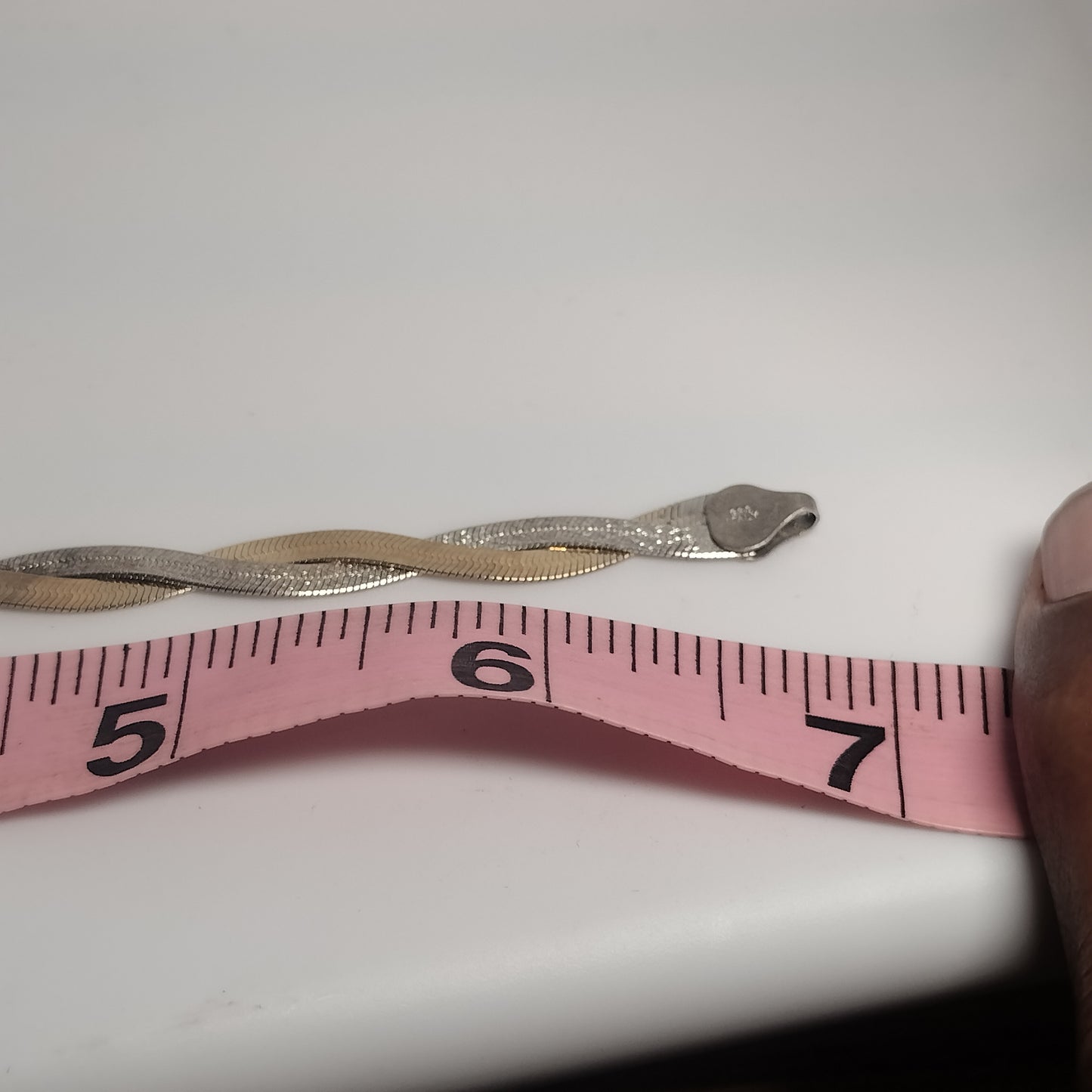 Sterling Silver Braided Herringbone Bracelet
