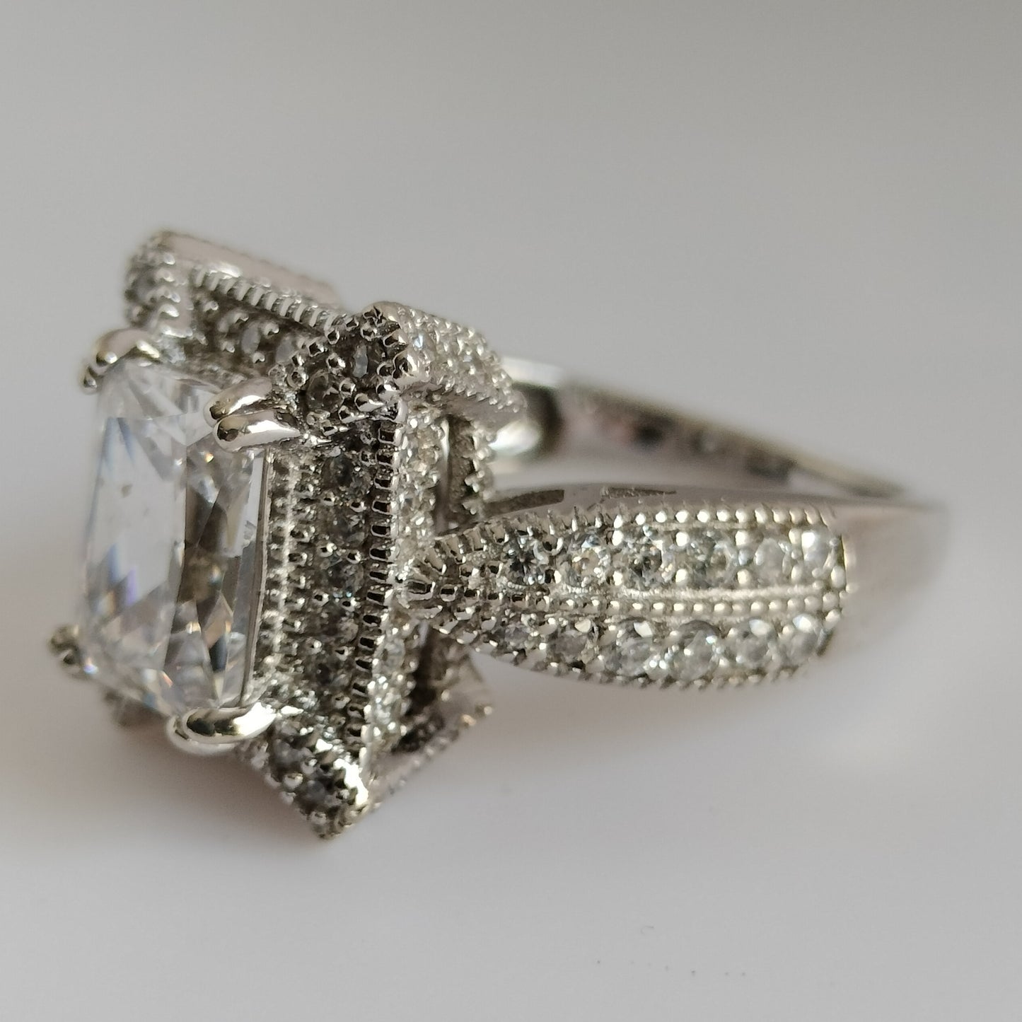 Sterling Silver Cubic Zirconia Ring