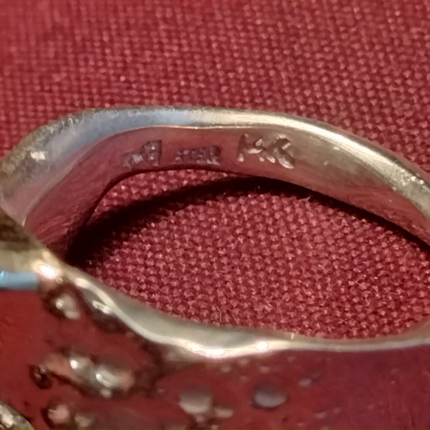 Sterling Silver and 14k Gold chrome Diopside Ring